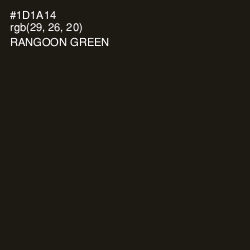 #1D1A14 - Rangoon Green Color Image